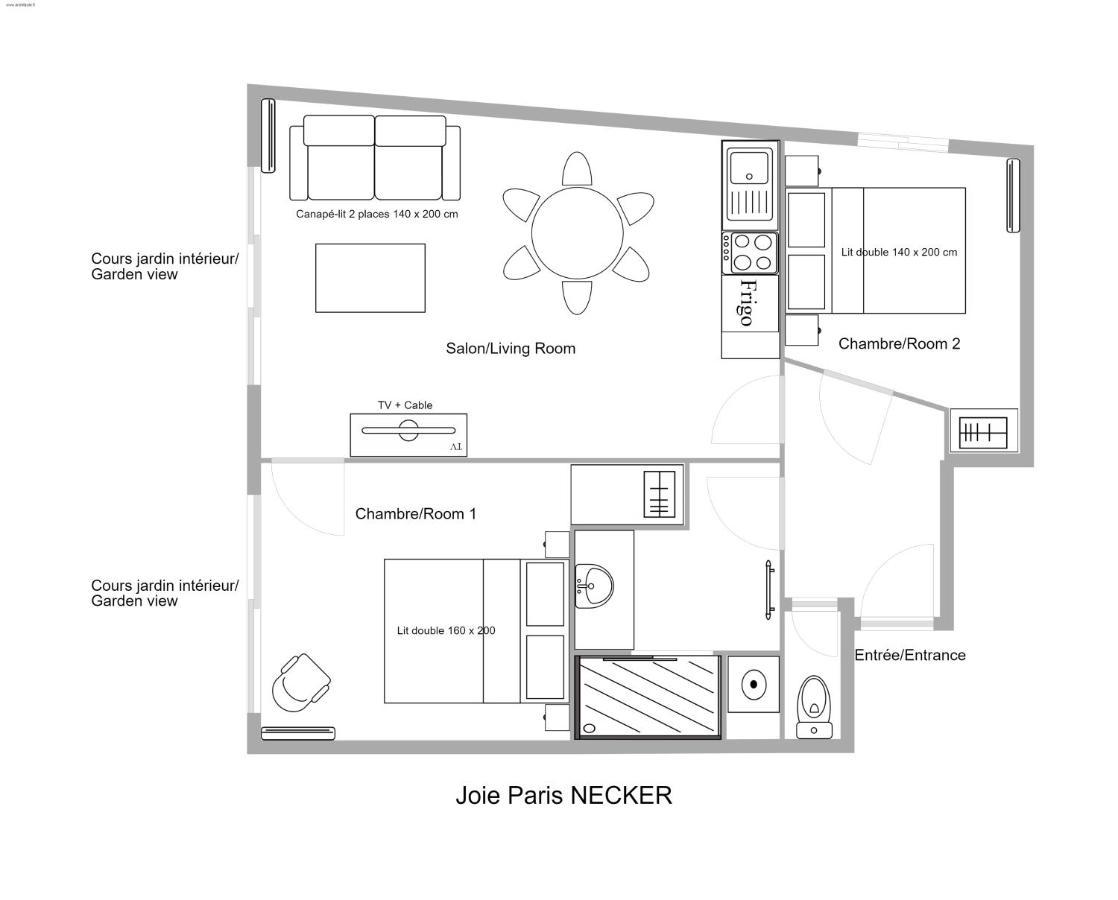 Joie Paris Bargue Apartment ภายนอก รูปภาพ